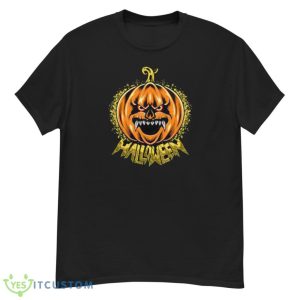 Scary Pumpkin Head Premium Costume Halloween T-Shirt Product Photo 1