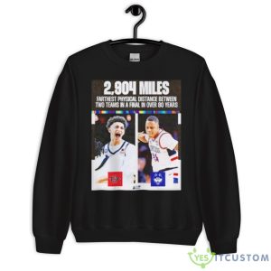 SDSU Athletics Vs Uconn Farthest Physical Distance Between Two Teams In A Final Shirt - Unisex Crewneck Sweatshirt