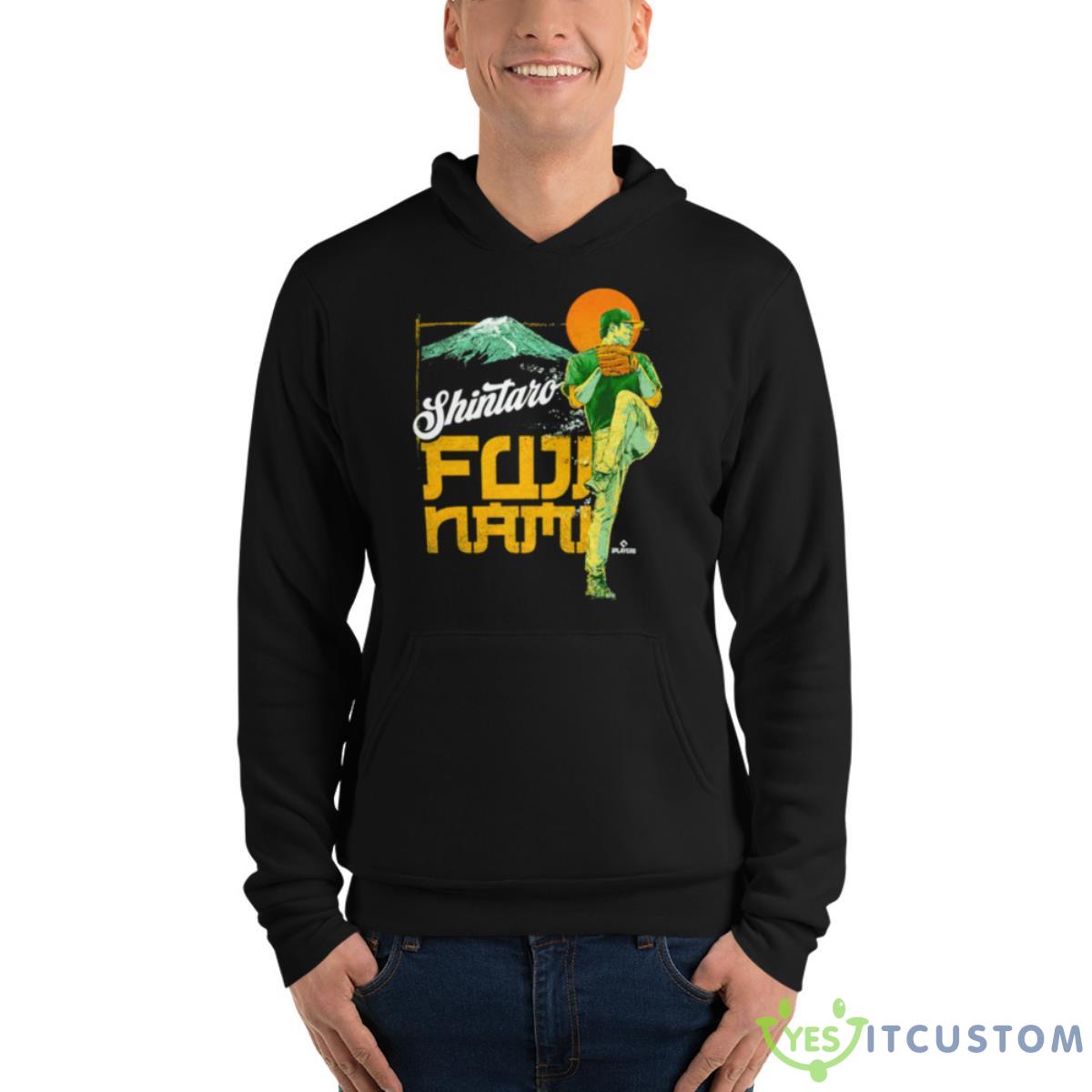 Shintaro Fujinami Oakland Mt. Fuji Shirt 3 Shintaro Fujinami Oakland Mt. Fuji Shirt - Unisex Fleece Pullover Hoodie