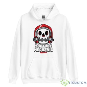 Skull Youtube Mechanic Shirt - Unisex Heavy Blend Hooded Sweatshirt