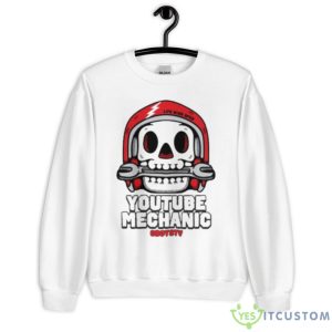 Skull Youtube Mechanic Shirt - Unisex Heavy Blend Crewneck Sweatshirt