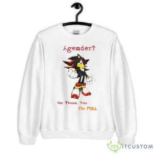Sonic Shadow Agender No Thank You Shirt - Unisex Heavy Blend Crewneck Sweatshirt