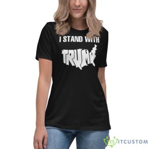 Stand With Trump Shirt 7 Stand With Trump Shirt - Women's Relaxed Short Sleeve Jersey Tee