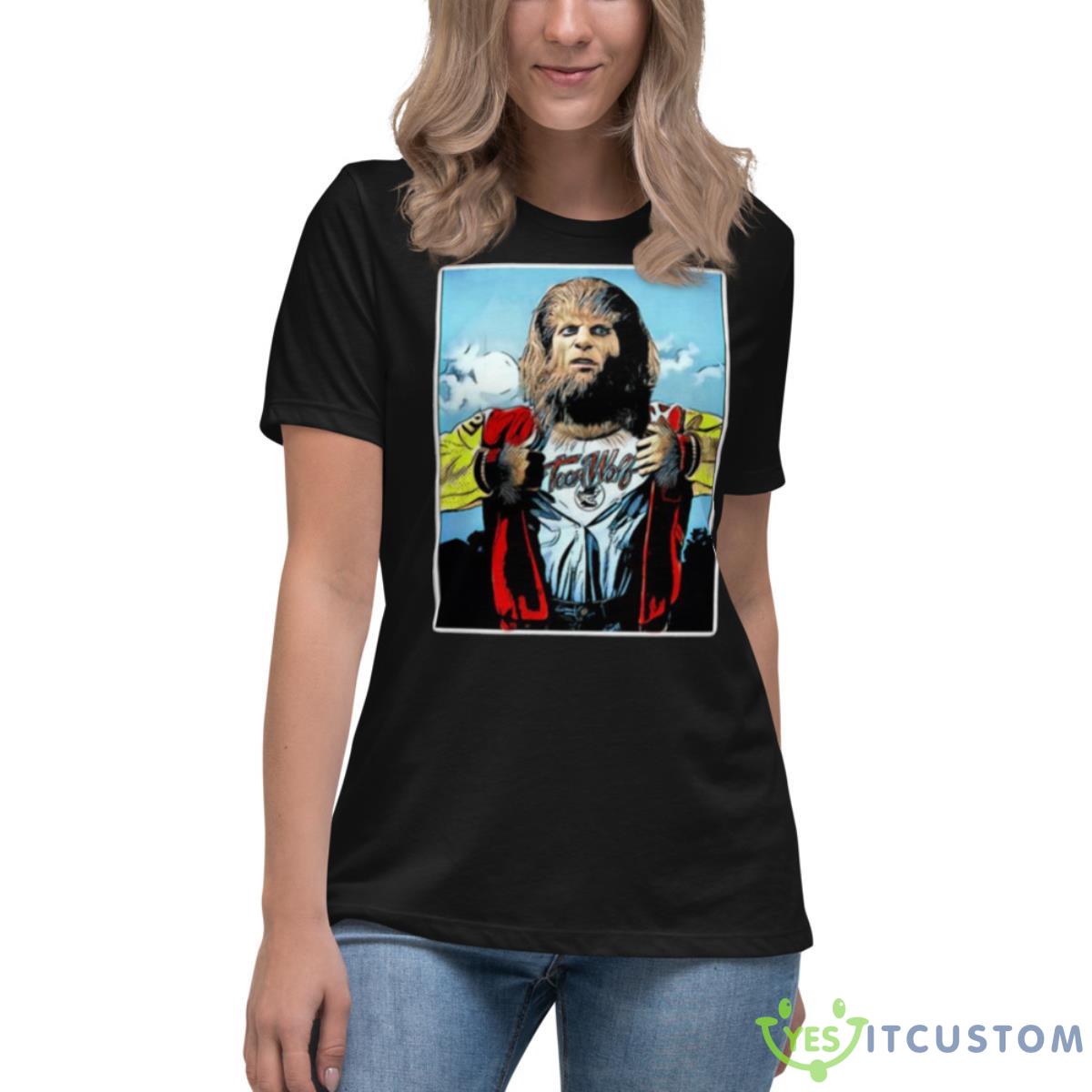Teen Wolf Comic Cover Style Shirt 4 Teen Wolf Comic Cover Style Shirt - Women's Relaxed Short Sleeve Jersey Tee