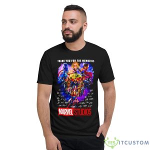Thank You For The Memories Marvel Studios Signature Shirt - Short Sleeve T-Shirt