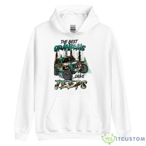 The Best Grandmas Drive Jeeps Shirt - Unisex Heavy Blend Hooded Sweatshirt
