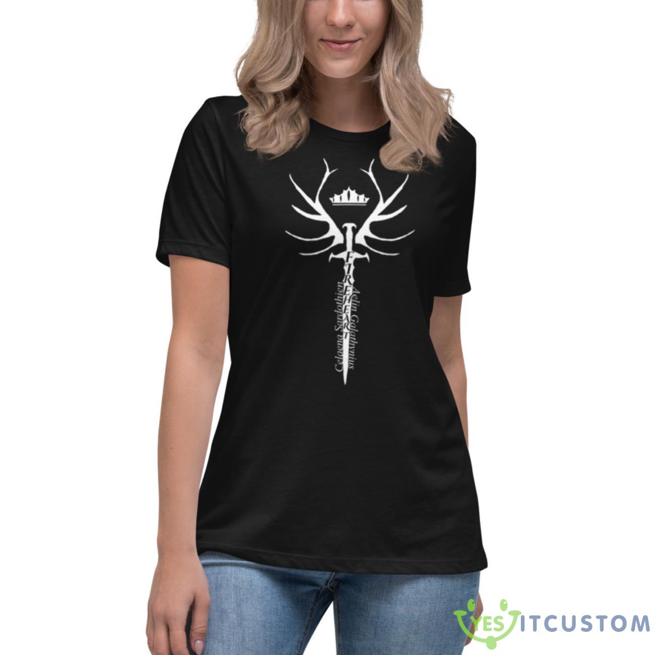 The Names Of Fireheart Throne Of Glass Shirt 6 The Names Of Fireheart Throne Of Glass Shirt - Women's Relaxed Short Sleeve Jersey Tee