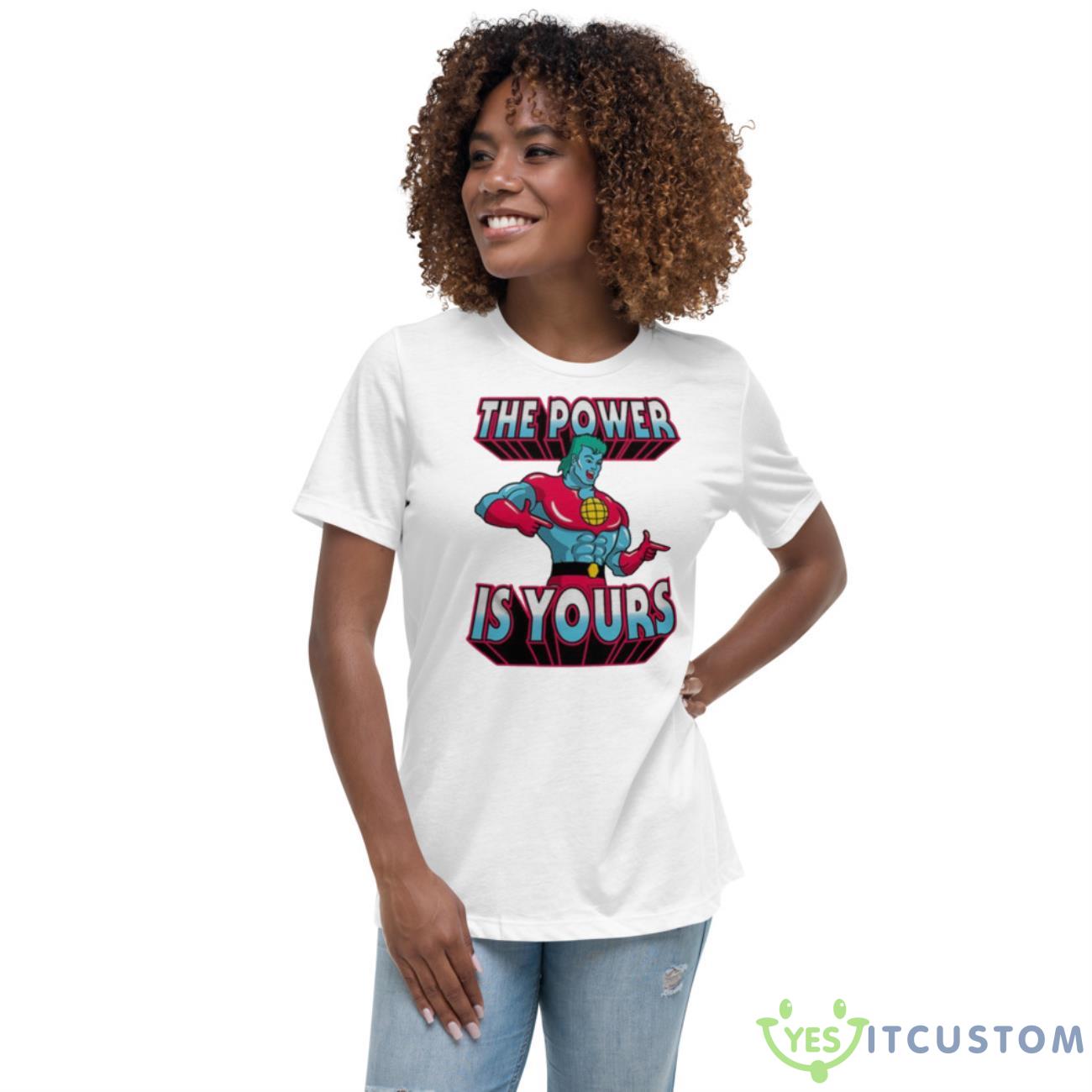 The Power Is Yours Captain PlaneShirt 5 The Power Is Yours Captain PlaneShirt - Women's Relaxed Short Sleeve Jersey Tee