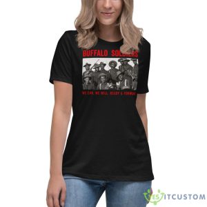 The Real Buffalo Soldiers 9th And 10th Cavalry Photograph Shirt - Women's Relaxed Short Sleeve Jersey Tee