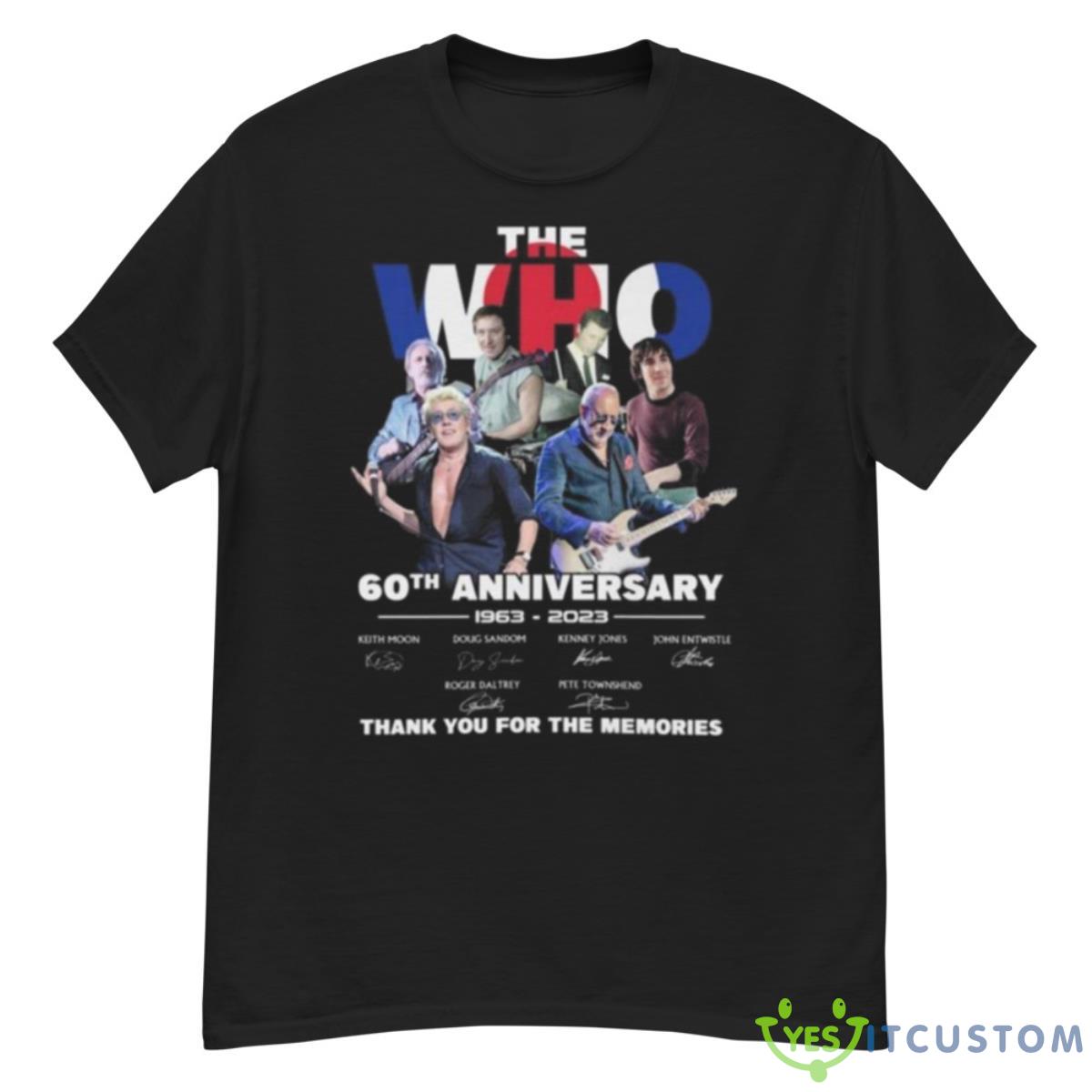 The Who 60th Anniversary 1963 – 2023 Thank You For The Memories Signatures Shirt 12 The Who 60th Anniversary 1963 – 2023 Thank You For The Memories Signatures Shirt - G500 Men’s Classic T-Shirt