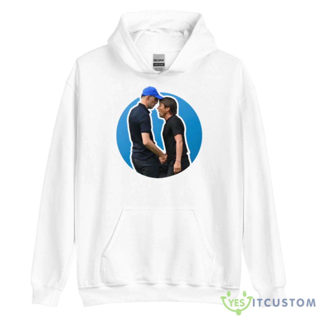 Thomas Tuchel And Antonio Conte Fight Chelsea Fc Shirt 2 Thomas Tuchel And Antonio Conte Fight Chelsea Fc Shirt - Unisex Heavy Blend Hooded Sweatshirt