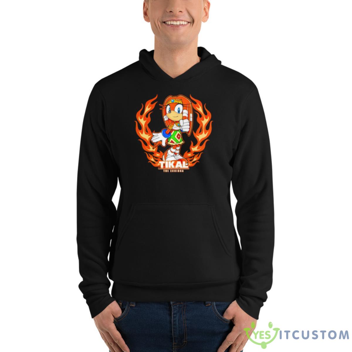 Tikal The Echidna Ancient Flame Shirt 3 Tikal The Echidna Ancient Flame Shirt - Unisex Fleece Pullover Hoodie