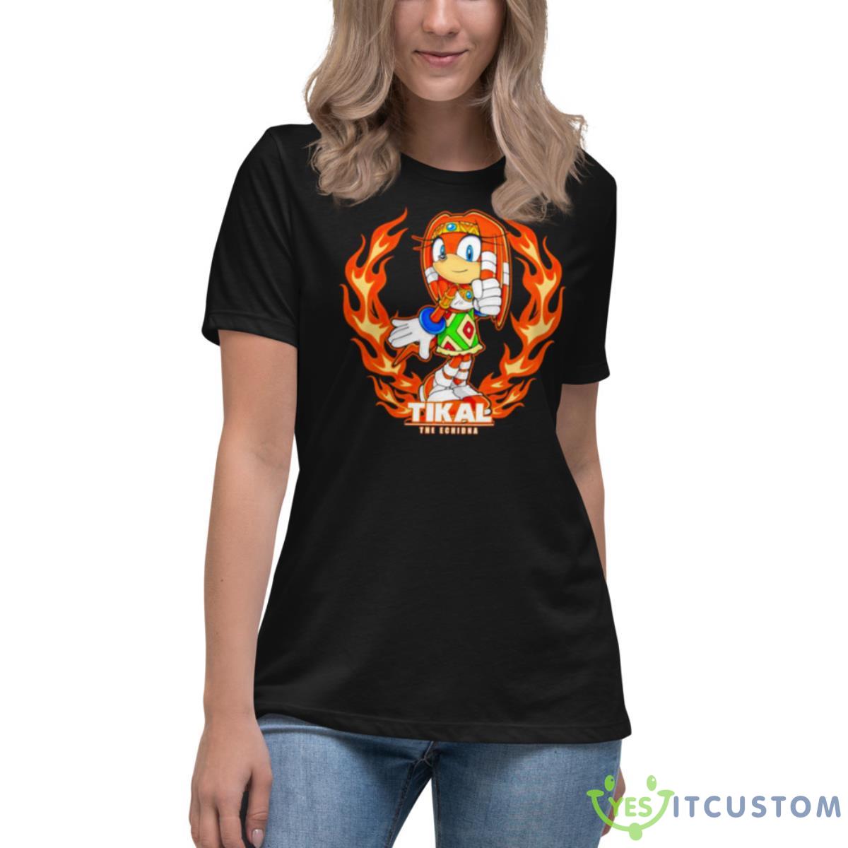 Tikal The Echidna Ancient Flame Shirt 4 Tikal The Echidna Ancient Flame Shirt - Women's Relaxed Short Sleeve Jersey Tee