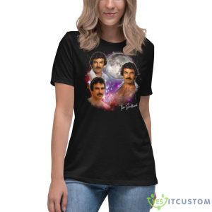 Tom Selleck Original Fan Art 80s Magnum Pi Shirt - Women's Relaxed Short Sleeve Jersey Tee