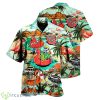 Aloha Flamingo Skull Unisex Hawaiian Shirt Product Photo 1