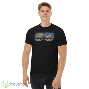 Amazing What Obama Sent Terrorists What Trump Sent Terrorists Shirt - Men’s Classic Tee Gildan 5000