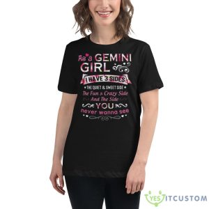 As A Gemini I Have 3 Sides The Quiet And Sweet Side Shirt - 6400 Women's Relaxed Short Sleeve Jersey Tee