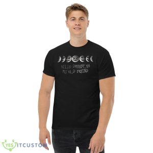 Awesome Hello Darkness My Old Friend Shirt Pumpkin Moon Phase Halloween - Men’s Classic Tee Gildan 5000