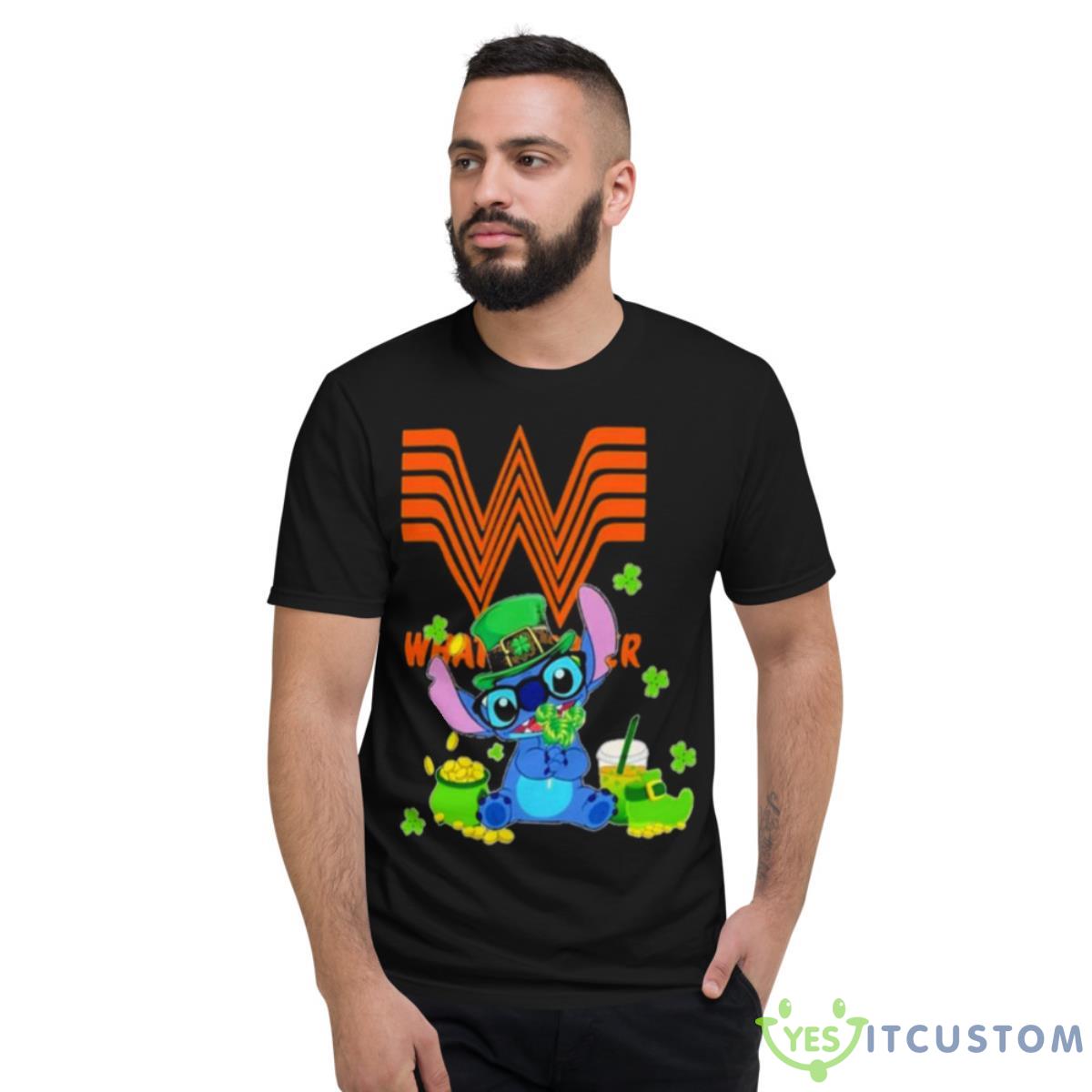 Baby Stitch And Whataburger St Patrick’s Day Shirt 2 Baby Stitch And Whataburger St Patrick’s Day Shirt - Short Sleeve T-Shirt