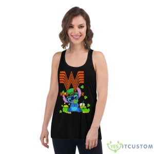 Baby Stitch And Whataburger St Patrick’s Day Shirt 10 Baby Stitch And Whataburger St Patrick’s Day Shirt - Women's Flowy Racerback Tank