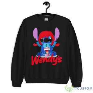 Baby Stitch Drinking Wendy’s Shirt - Unisex Crewneck Sweatshirt