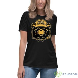 Bear Protect Our Parks Shirt - Women's Relaxed Short Sleeve Jersey Tee