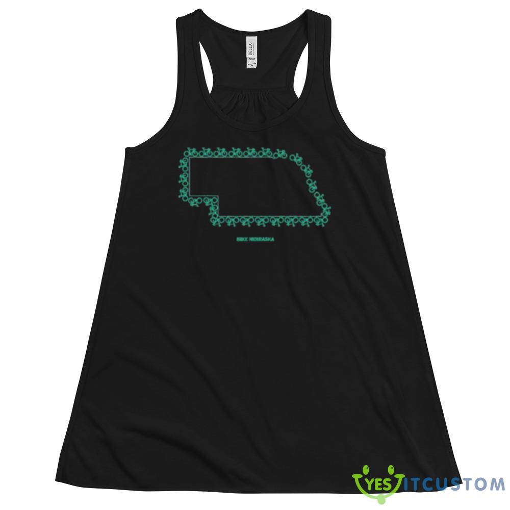 Bike Nebraska maps shirt 4 Bike Nebraska maps shirt - 8800 Women's Flowy Racerback Tank