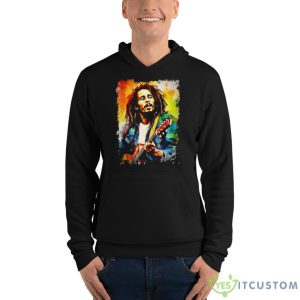 Bob Marley Love And Rock Signature Shirt - Unisex Fleece Pullover Hoodie