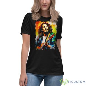 Bob Marley Love And Rock Signature Shirt - Women's Relaxed Short Sleeve Jersey Tee