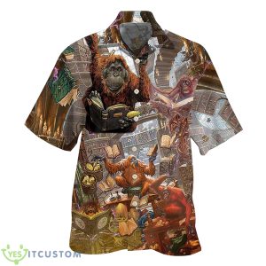 Book Librarian Funny Style, Bookworm Gift Hawaiian Shirt Product Photo 1