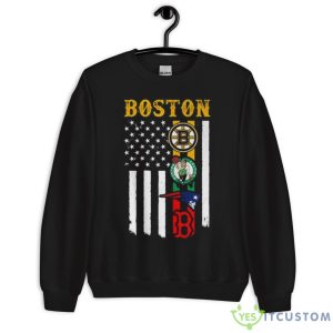 Boston City Of Champion American Flag Shirt - Unisex Crewneck Sweatshirt