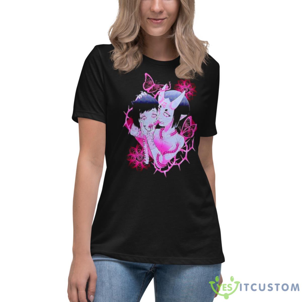 Centipede Demon Shirt 6 Centipede Demon Shirt - Women's Relaxed Short Sleeve Jersey Tee