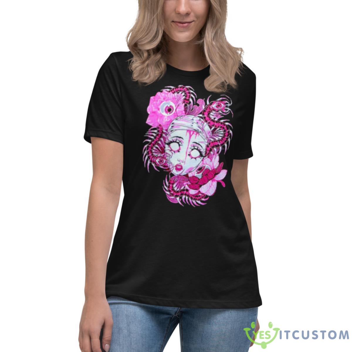 Centipede Head Shirt 6 Centipede Head Shirt - Women's Relaxed Short Sleeve Jersey Tee