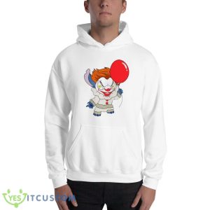 Clown IT x Stitch Halloween T Shirt Gift For Halloween - 18500 Unisex Heavy Blend Hooded Sweatshirt