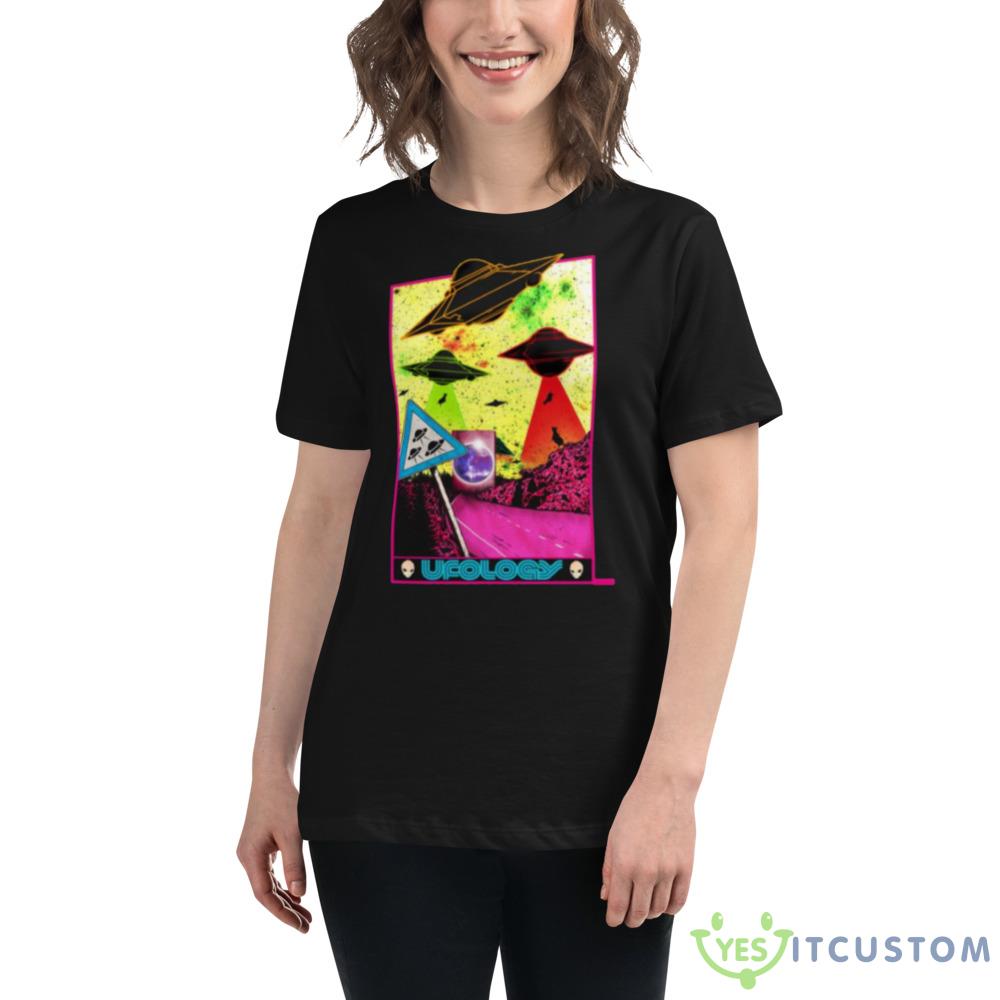 Colored Graphic Alien Ufology shirt 3 Colored Graphic Alien Ufology shirt - 6400 Women's Relaxed Short Sleeve Jersey Tee