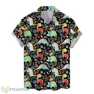 Cute Dinosaur Hawaiian Shirts for Men Women Product Photo 2