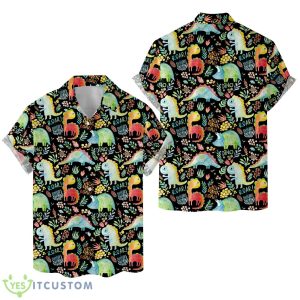 Cute Dinosaur Hawaiian Shirts for Men Women Product Photo 1