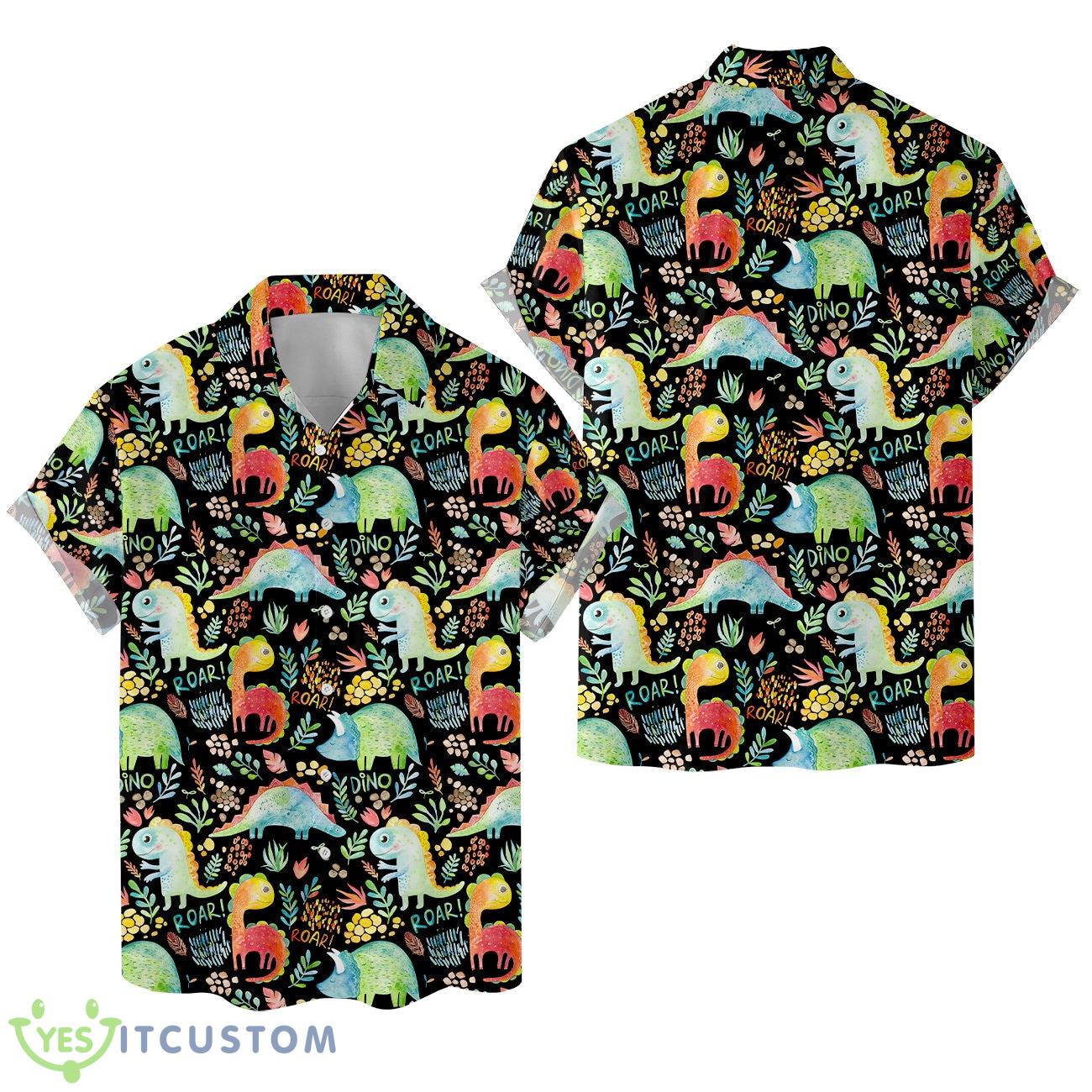Cute Dinosaur Hawaiian Shirts for Men Women 4 Cute Dinosaur Hawaiian Shirts for Men Women Product Photo 1