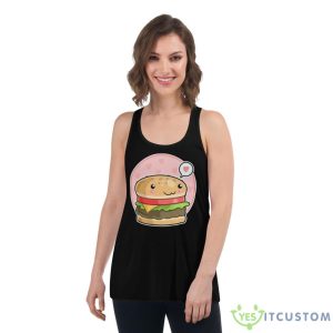 Cute Kawaii Burger Essential Shirt 10 Cute Kawaii Burger Essential Shirt - Women's Flowy Racerback Tank