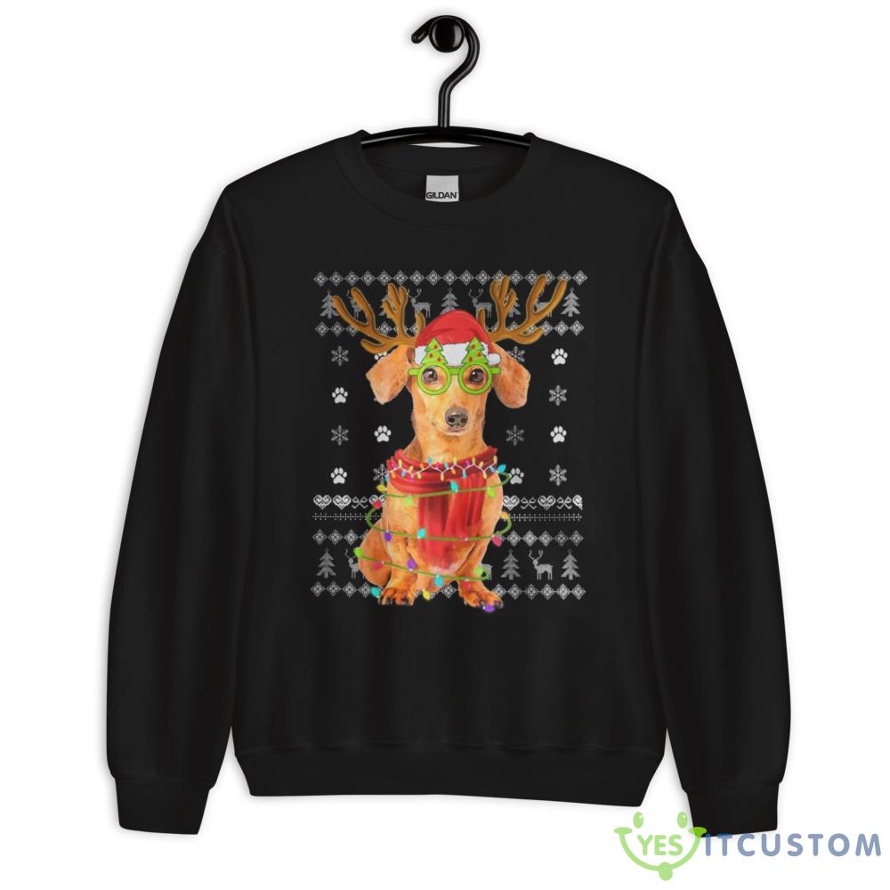 Dachshund Ugly Christmas Sweatshirt 12 Dachshund Ugly Christmas Sweatshirt - 18000 Unisex Heavy Blend Crewneck Sweatshirt