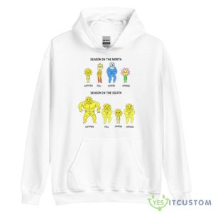 Difference Between Season In The North And Season In The South Shirt - Unisex Heavy Blend Hooded Sweatshirt