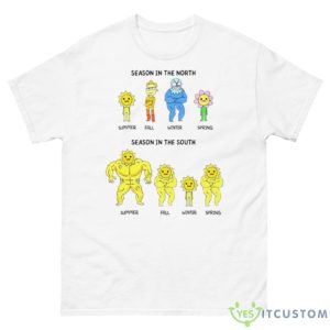 Difference Between Season In The North And Season In The South Shirt - 500 Men’s Classic Tee Gildan