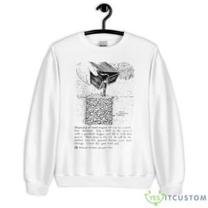 Disposing of used engine oil shirt - Unisex Heavy Blend Crewneck Sweatshirt