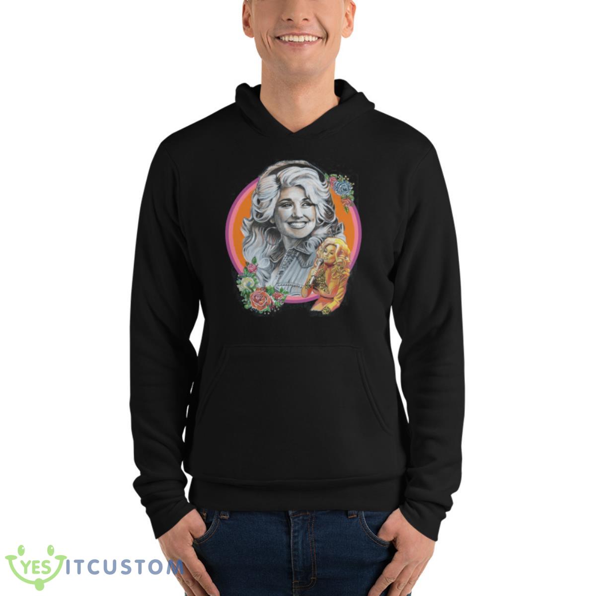 Dolly Parton Art T-Shirt 8 Dolly Parton Art T-Shirt - Unisex Fleece Pullover Hoodie