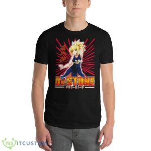 Drstone Anime Art Kohaku Chan Cute Graphics Shirt - 980 Lightweight Fashion Short Sleeve T-Shirt