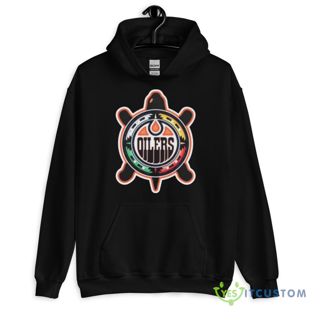 Edmonton Oilers Turtle shirt 2 Edmonton Oilers Turtle shirt - 18500 Unisex Heavy Blend Hooded Sweatshirt