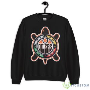 Edmonton Oilers Turtle shirt - 18000 Unisex Heavy Blend Crewneck Sweatshirt