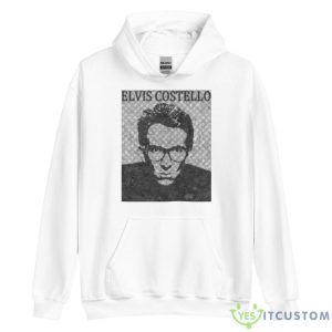 Elvis Costello Halftone 2023 Tour Shirt - Unisex Heavy Blend Hooded Sweatshirt