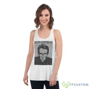 Elvis Costello Halftone 2023 Tour Shirt - Women's Flowy Racerback Tank