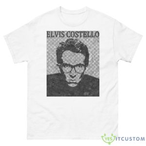 Elvis Costello Halftone 2023 Tour Shirt - 500 Men’s Classic Tee Gildan